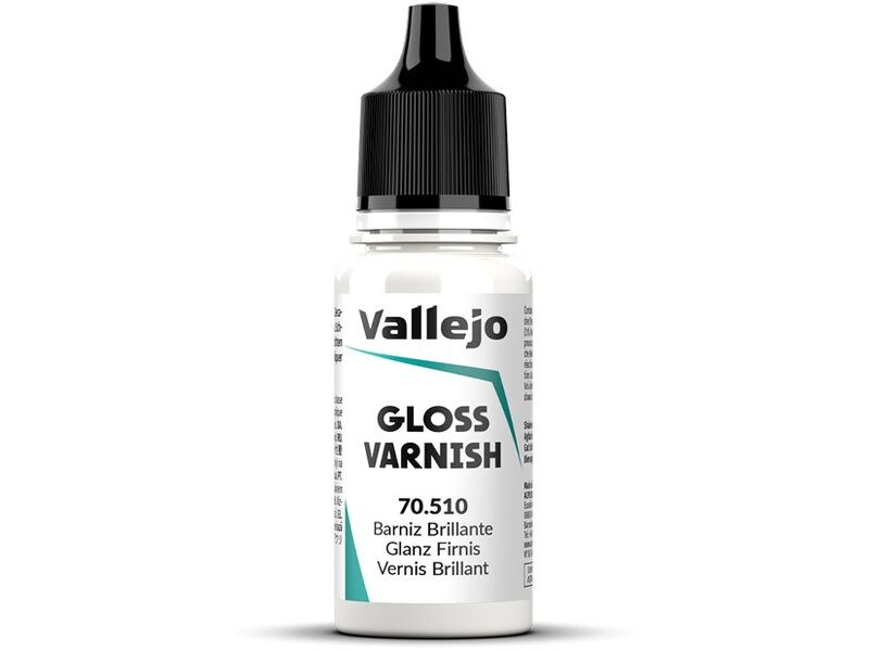 Vallejo Versiegelung Permanent Gloss Varnish 18 ml Transparenter Glanzlack auf Wasserbasis