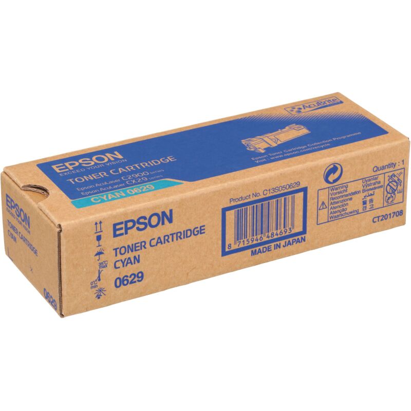 Toner Epson S0506x haute capacité couleurs séparées pour imprimante laser