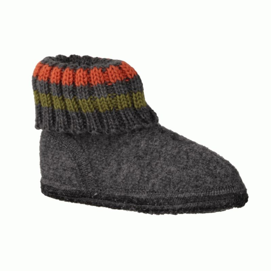 Haflinger Hausschuhe grau