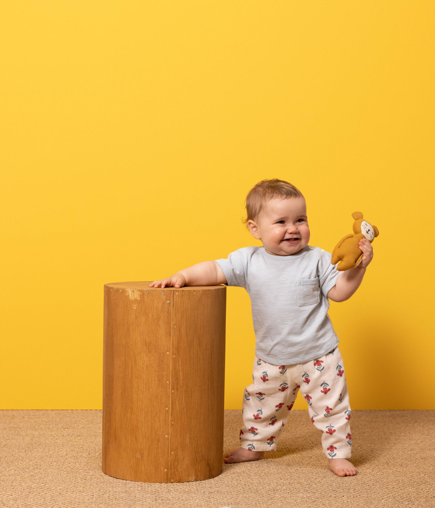 Pantalon bébé en gaze de coton imprimée
