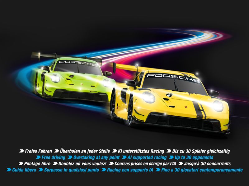Carrera Rennbahnauto Speedway to Hell – Hybrid Set Dynamisches Rennwagen-Spielset