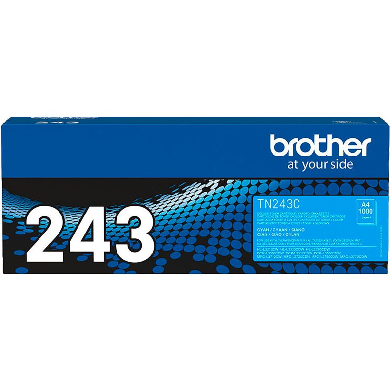 Toner Brother TN243 couleurs séparées pour imprimante laser