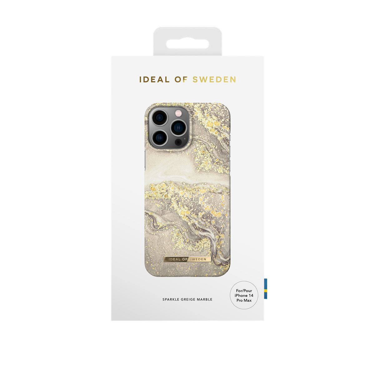 iPhone 14 Pro Max Hardcase Hülle (IDFCSS19-I2267P-121) - Sparkle Greige Marble
