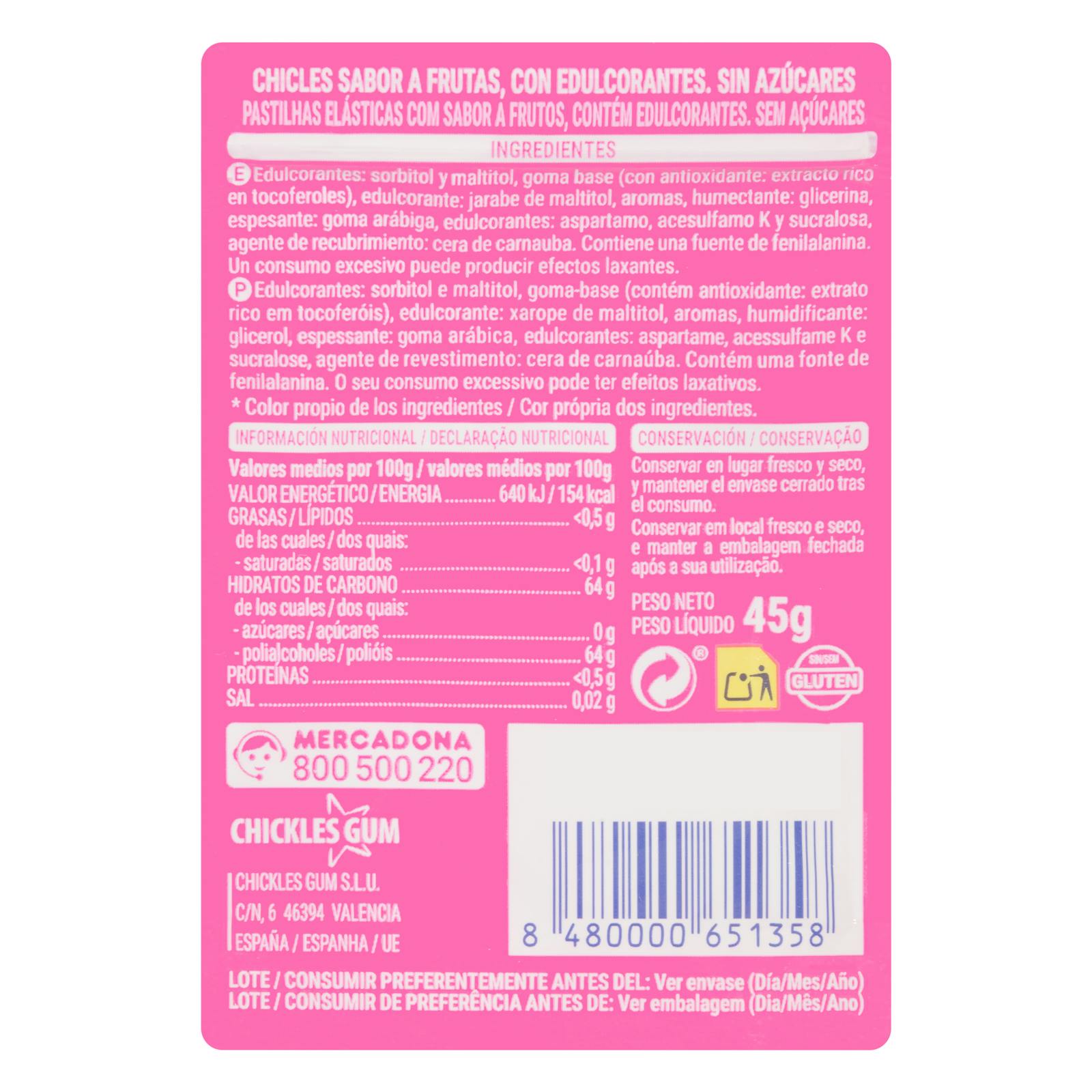 Gomme à dragées originale aux fruits Hacendado