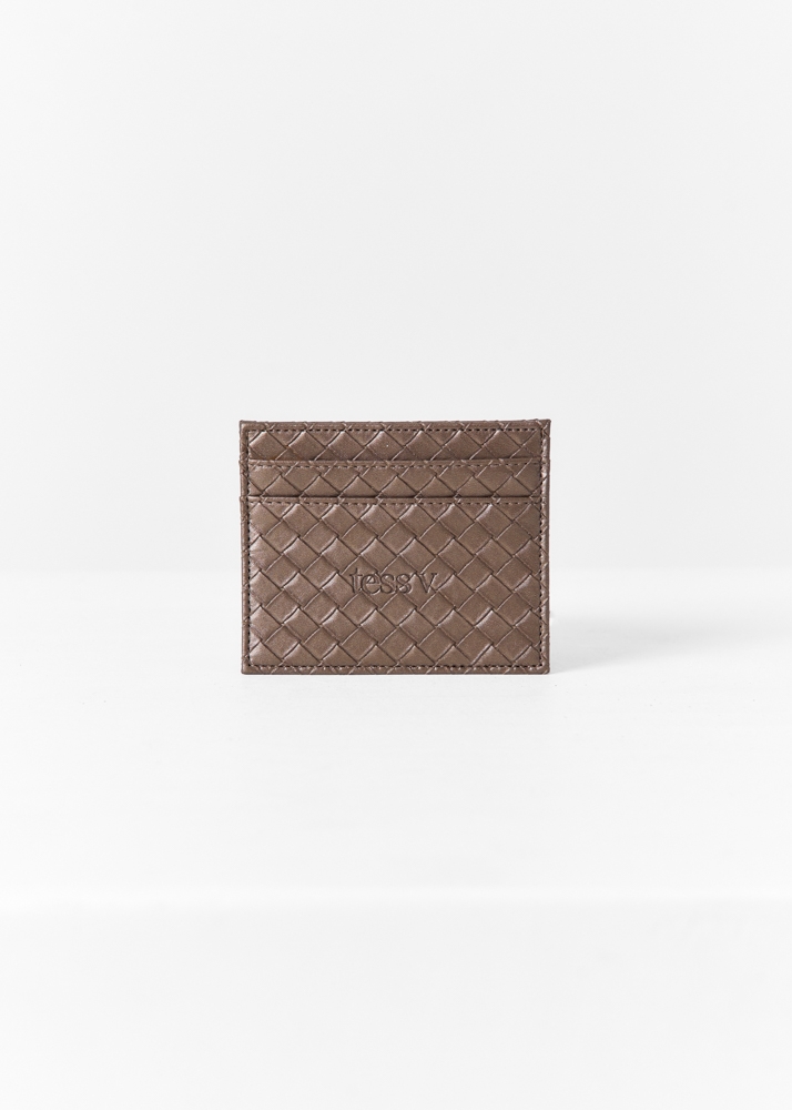 Tess V cardholder choco bruin