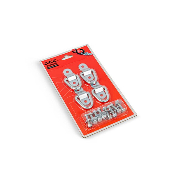 Acebikes - Anneaux D-Ring 4 pack - 4 anneaux d'accroche