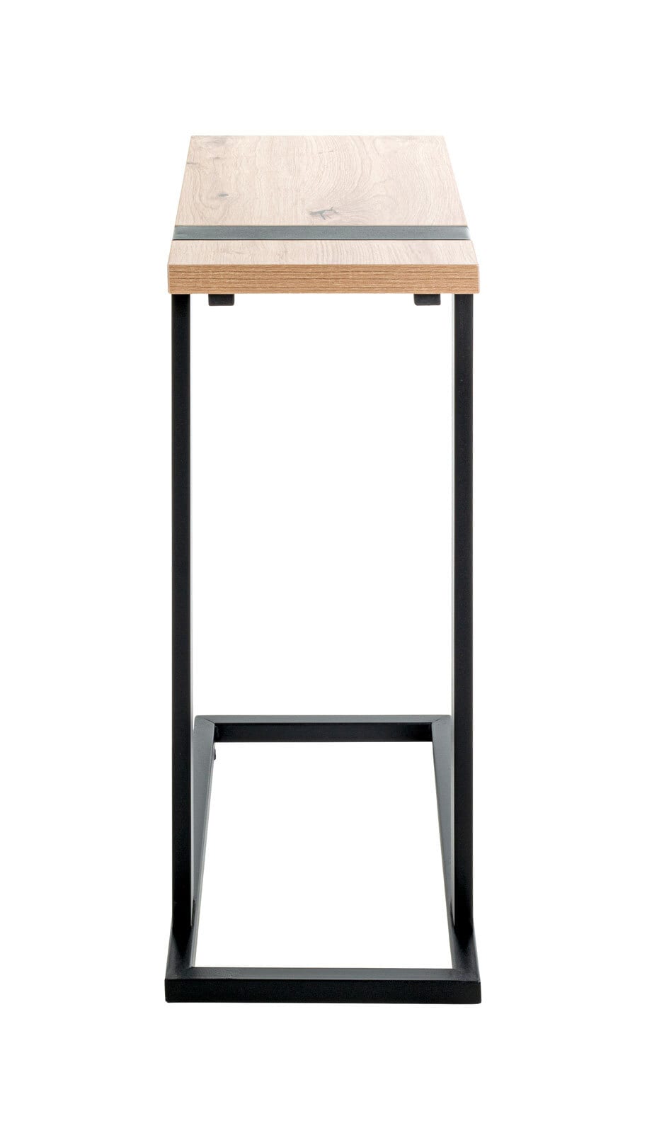 Beistelltisch Saragossa 2 Eiche-Dekor/schwarz 24 x 64 x 49 cm