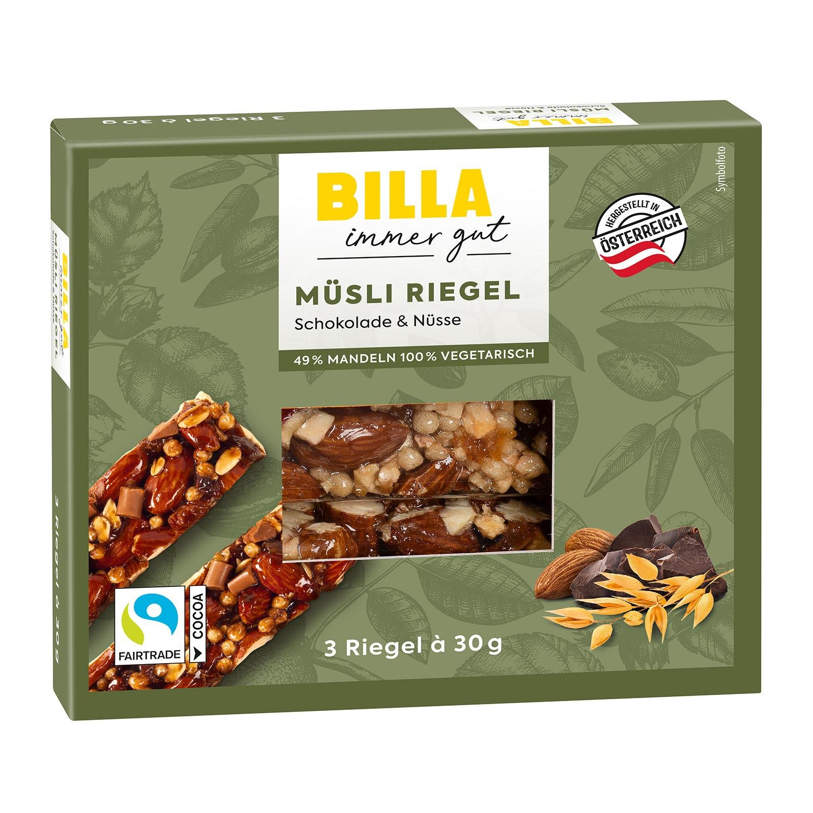 BILLA Schoko Nussriegel
