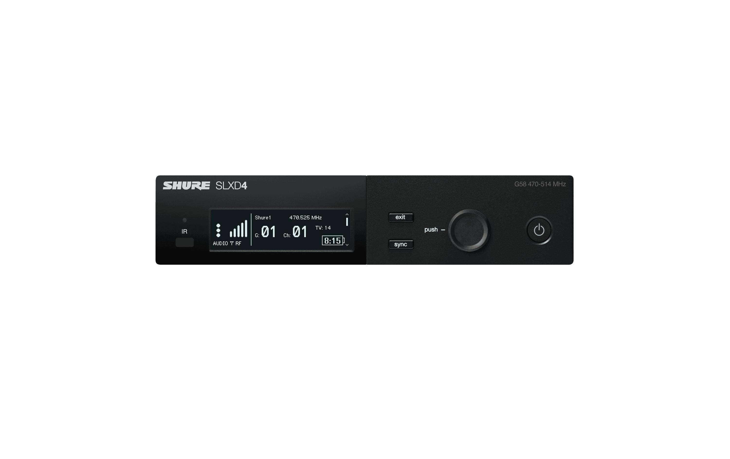 Empfänger SLXD4E-J53<br>Digitaler Drahtlosempfänger