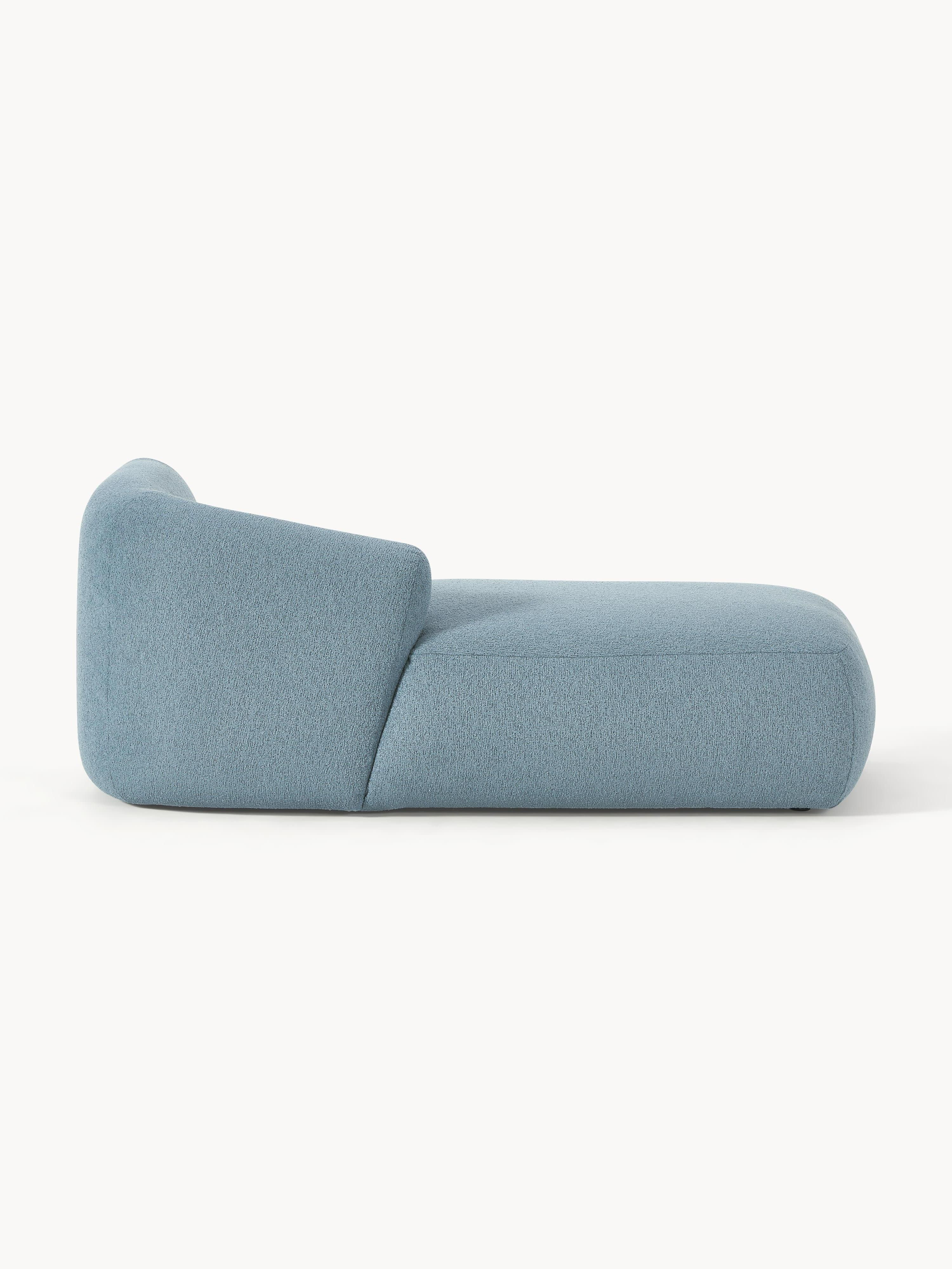 Chaise longue hoekmodule Sofia uit bouclé