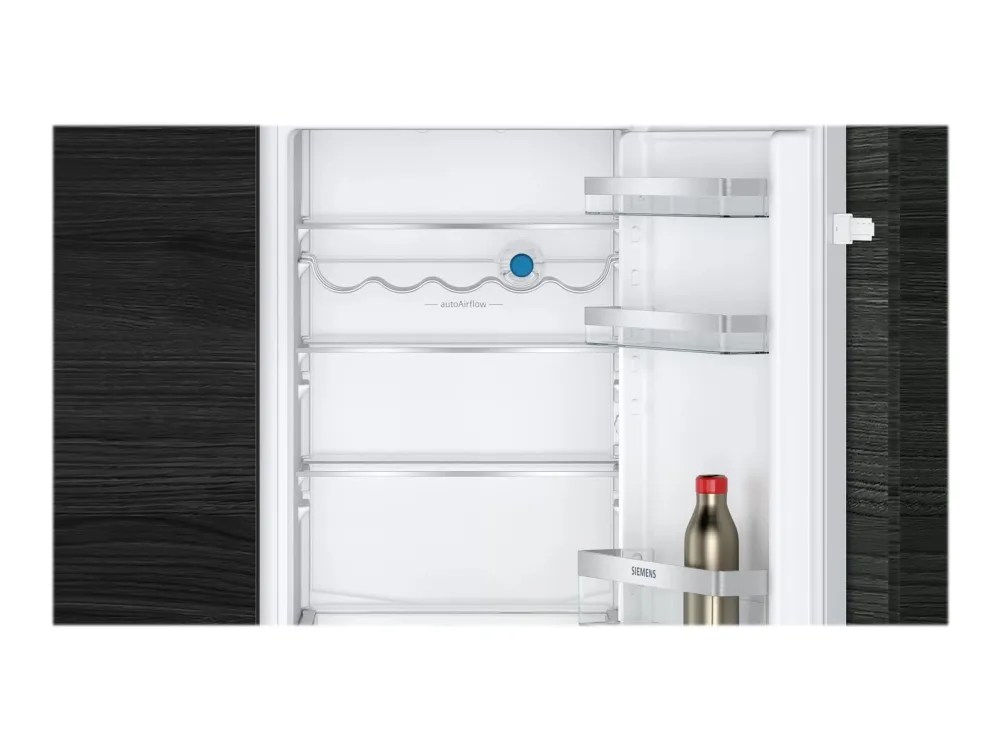 Siemens iQ300 KI86VVSE0 - Integreret Køle-/frysekab - bundfryser - bredde: 56 cm - dybde: 55 cm - højde: 177.5 cm - 267 liter - Klasse E - Glidehængsel