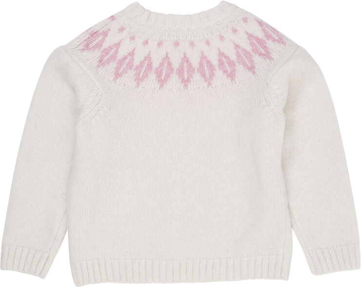 Copenhagen Colors WOOL ICELAND BLOUSE Cream/bubblegum