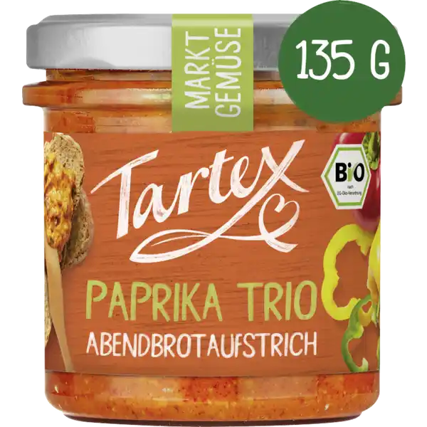 Bio Abendbrotaufstrich Paprika Trio