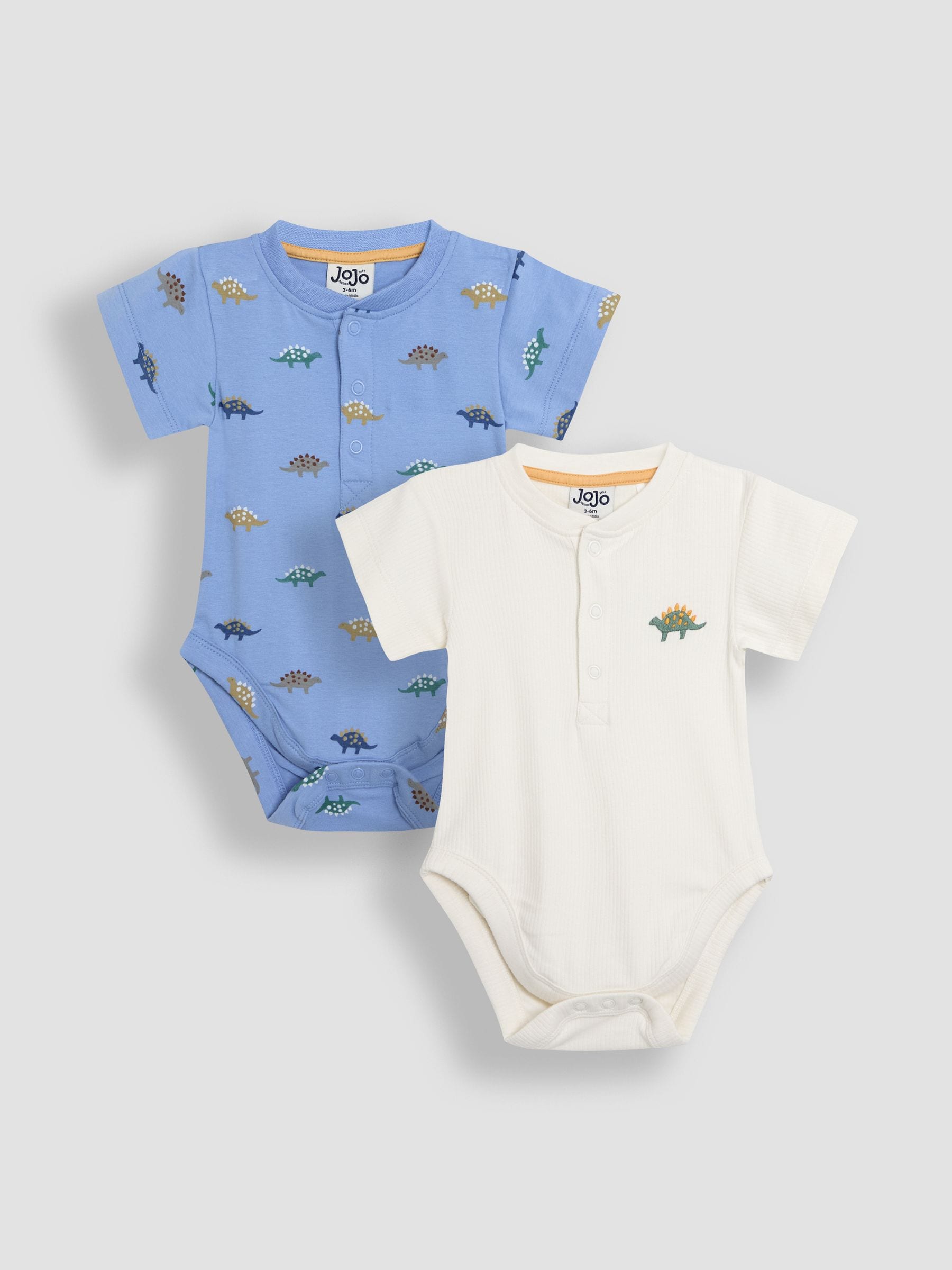 JoJo Maman Bébé Short Sleeve Bodysuits 2-Pack