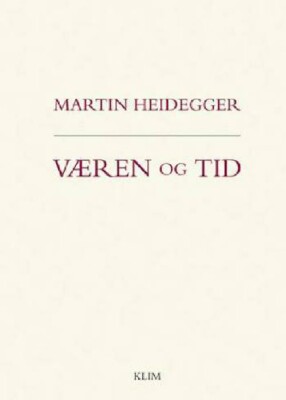 Væren Og Tid - Martin Heidegger - Bog