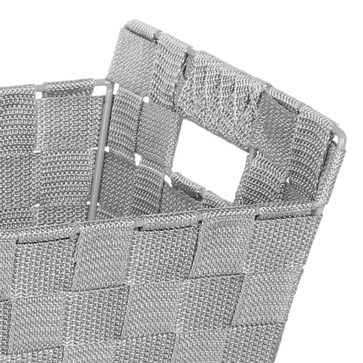Panier Biseauté de Rangement Gris