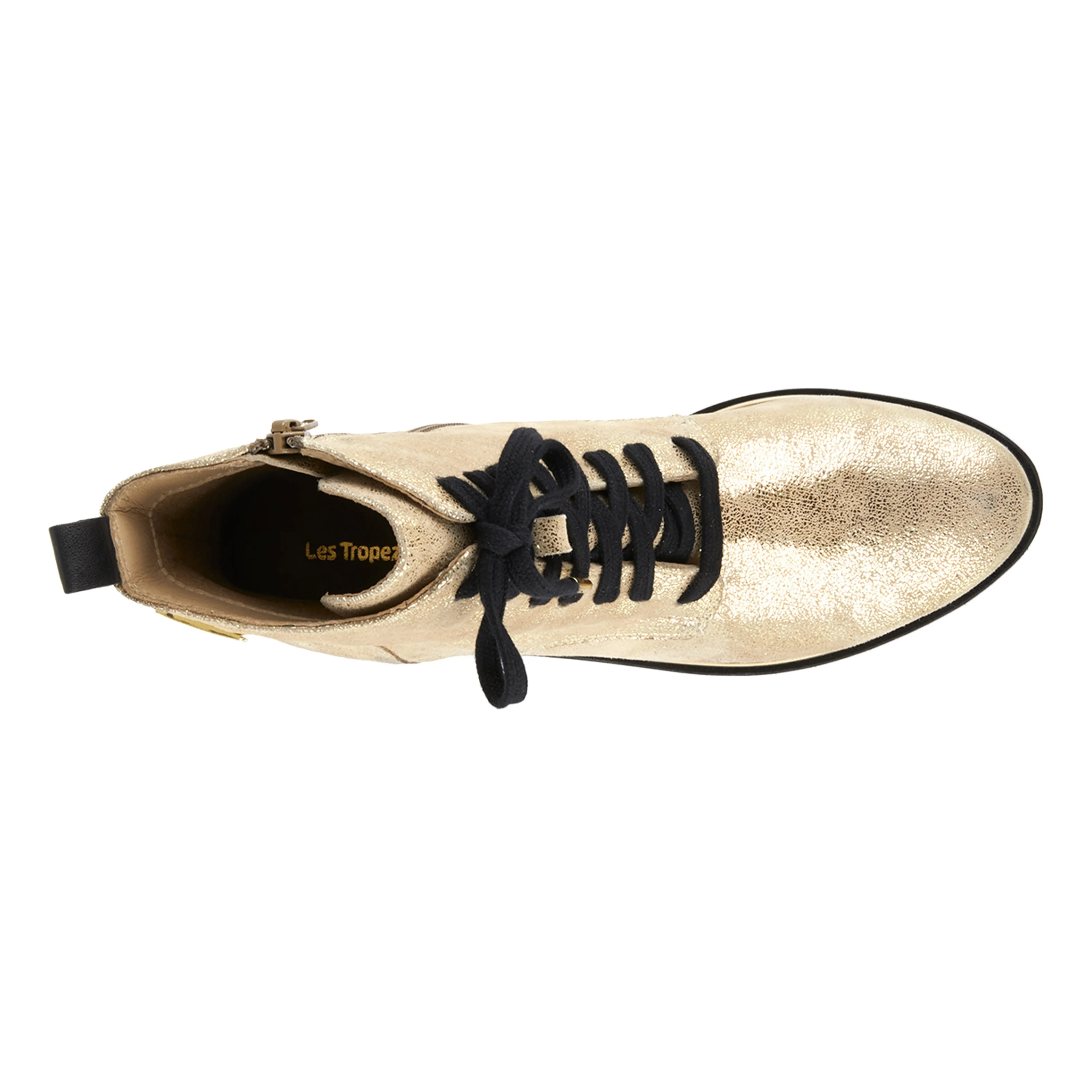 Bottines en cuir Mathilde | Doré