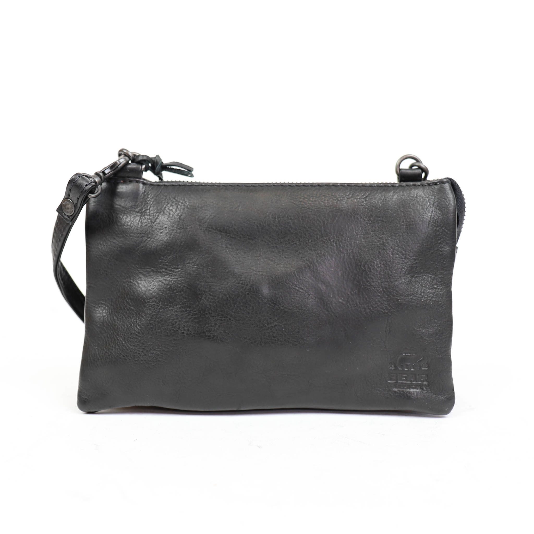 Bear Design Callisto Pelle Portemonneetasje Uma Zwart CP1119