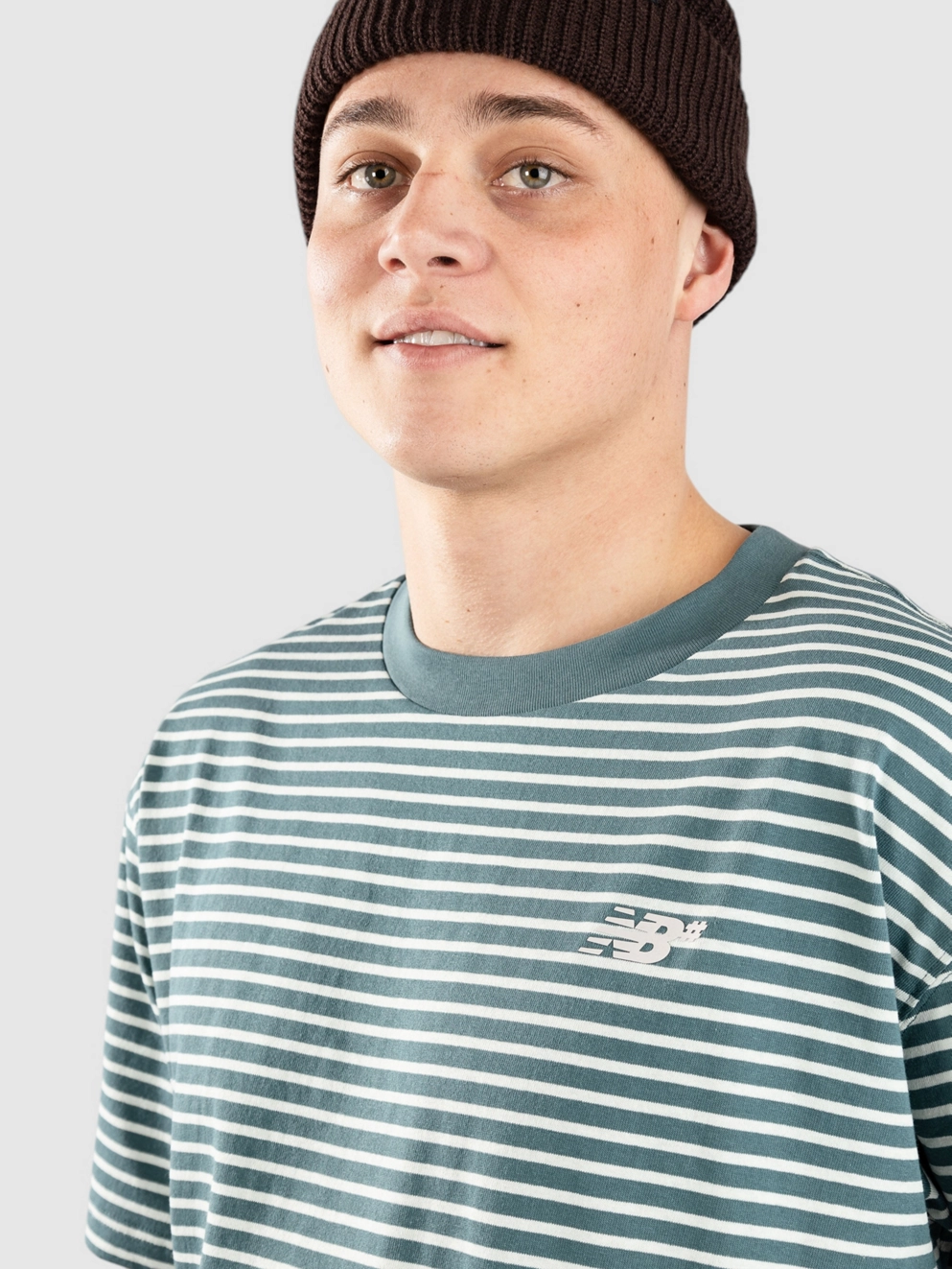New Balance Numeric Thin Stripe T-Shirt new spruce