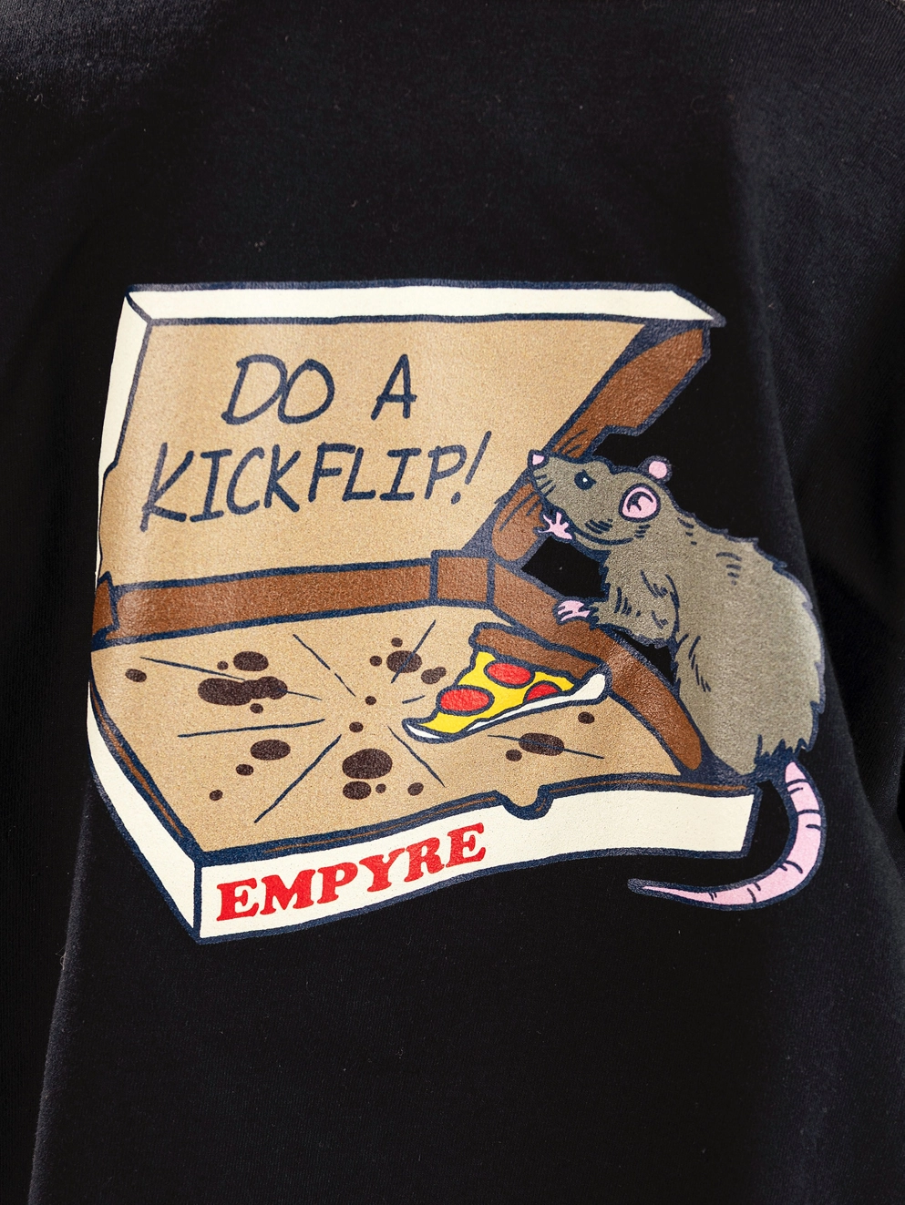 Empyre Pizza Rat Kids T-Shirt black