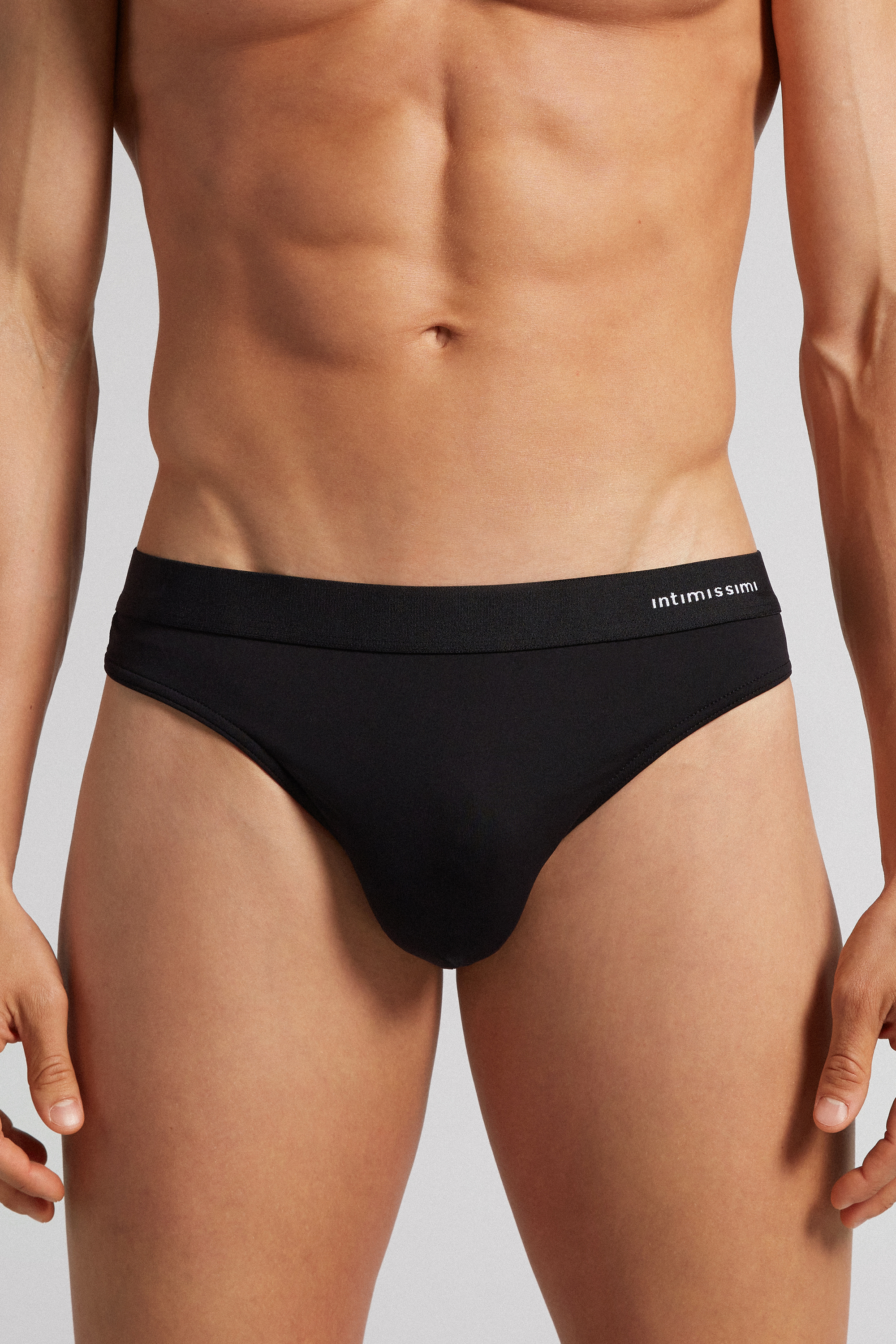 Tanga masculina de microfibra com logotipo