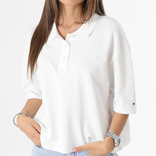 Polo Manches Courtes Femme Modern Relax 8880 Blanc
