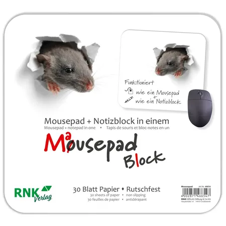 RNK Verlag Mousepad – Block “Mausi” 30 Blatt