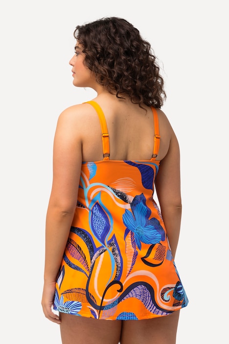 Badekleid, Blüten, Softcups, Zierband