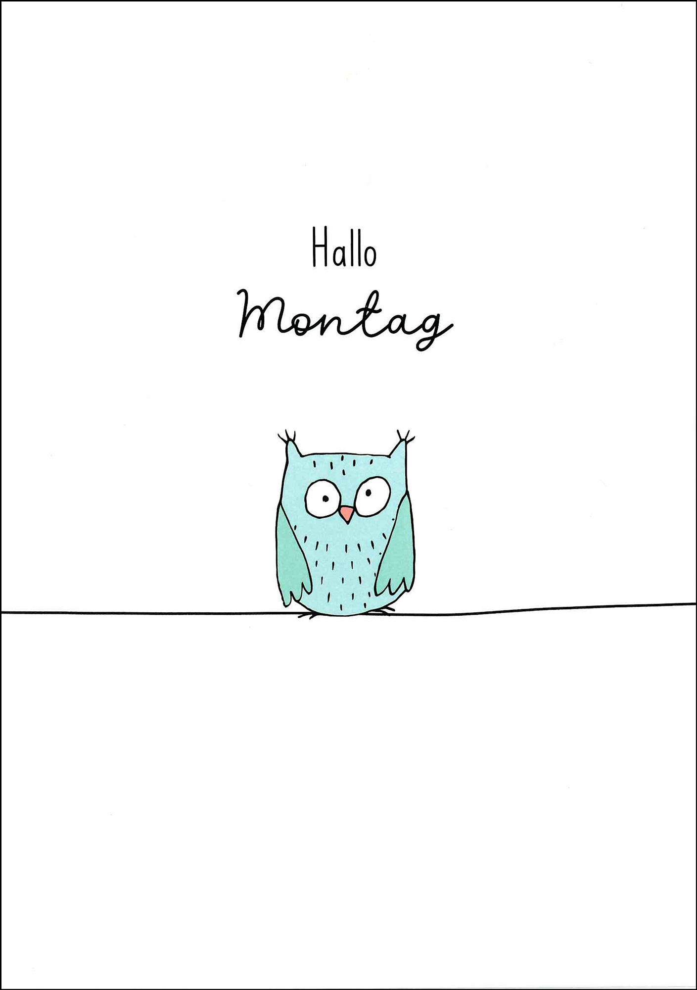 Postkarte 'Hallo Montag' günstig bestellen