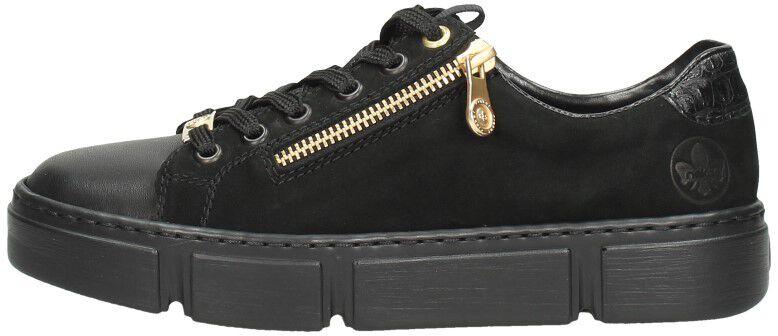 Rieker Veterschoenen Laag zwart