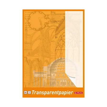 Herlitz Transparentpapier DIN A4, 30 Blatt je Block, 5 Böcke