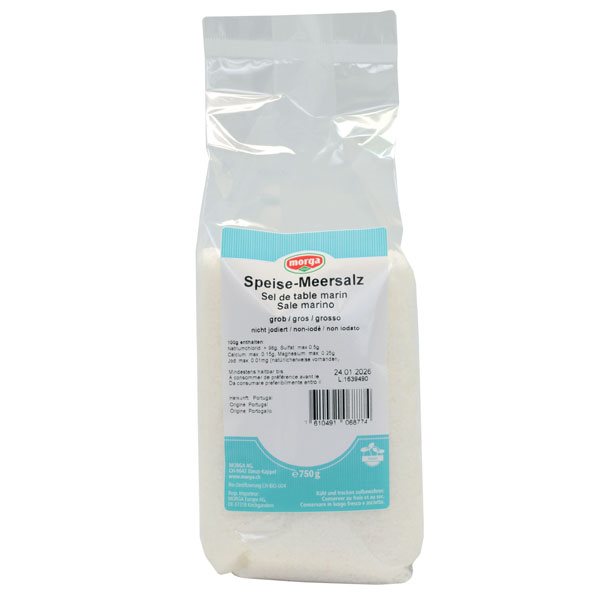 MORGA Meersalz<br>750 g, Beutel, grob