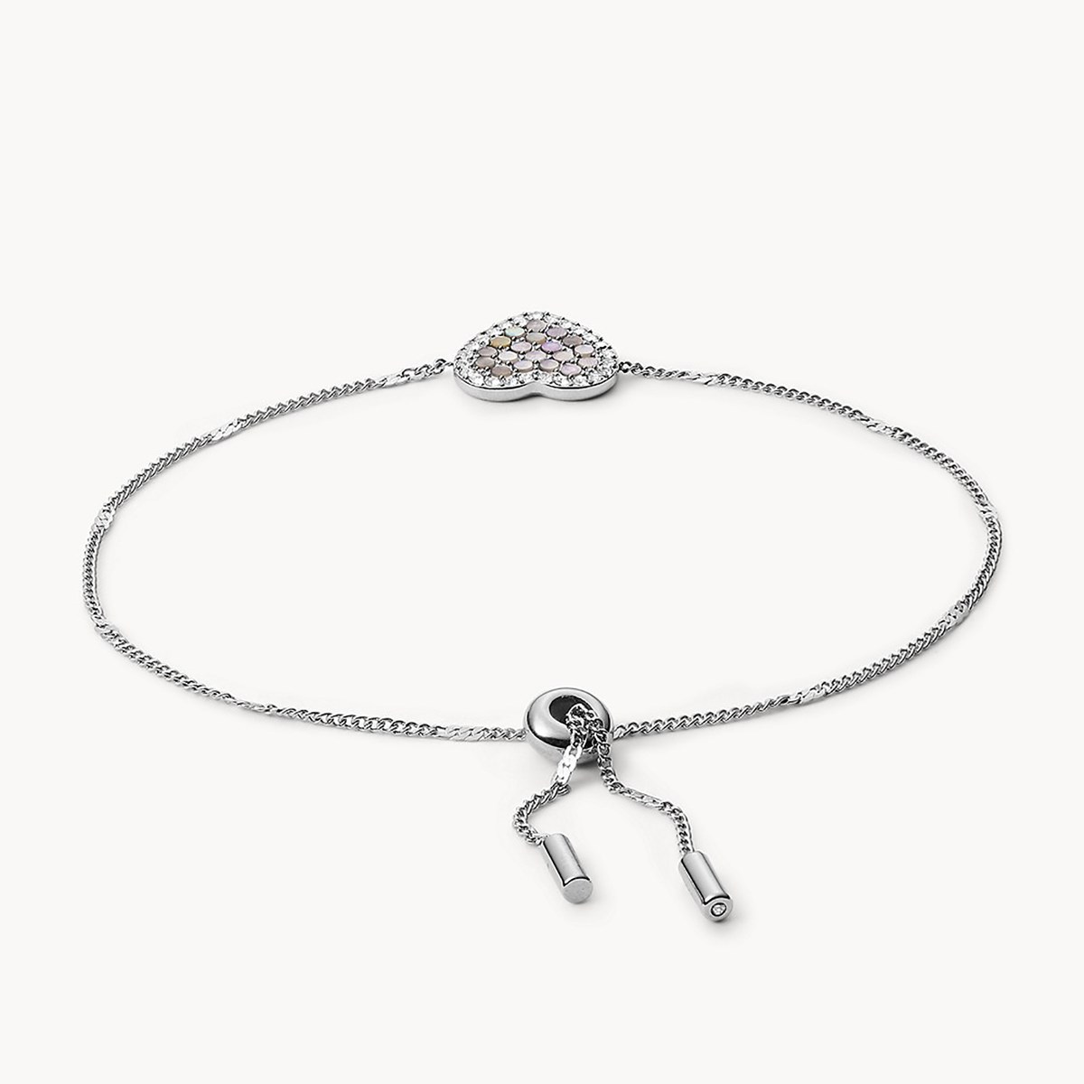 Bracelet Fossil Coeur Nacre