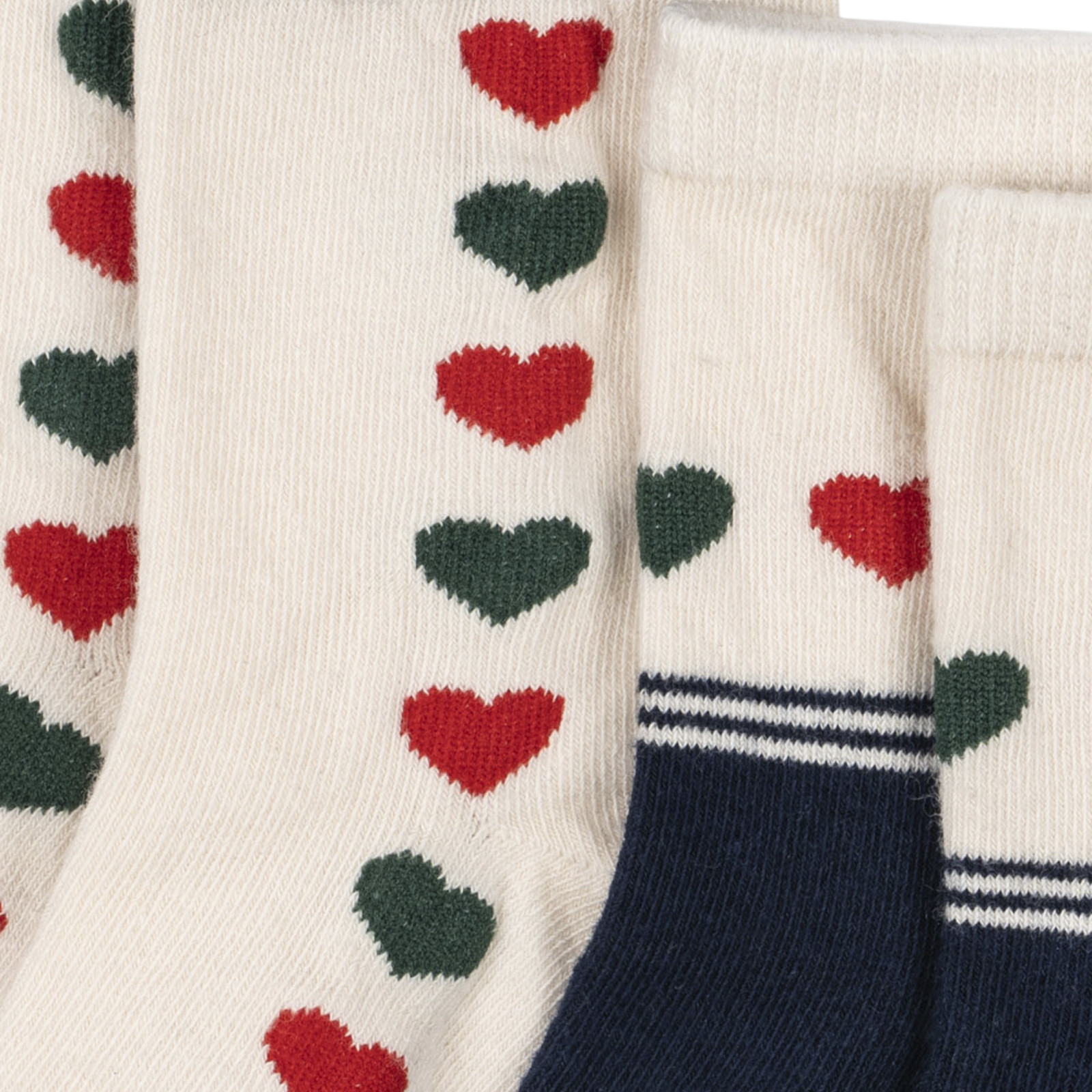 Socken 2-er-Set Jaquard Heart Mix