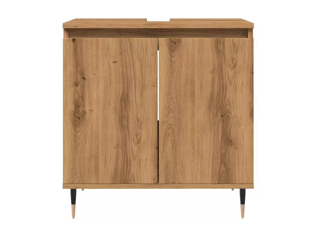 Armoire de salle de bain chêne artisanal 58x33x60 cm