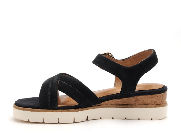 Tamaris nu pieds plats femme 28202 42 velours bleu