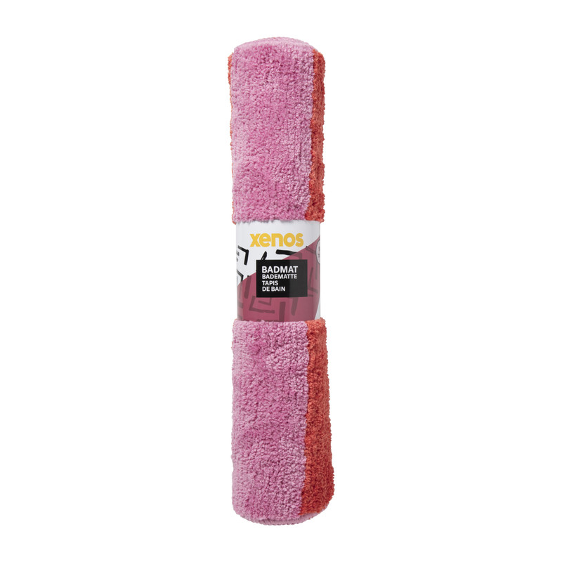 Badmat You Look Good - roze/oranje/wit - 50x70 cm