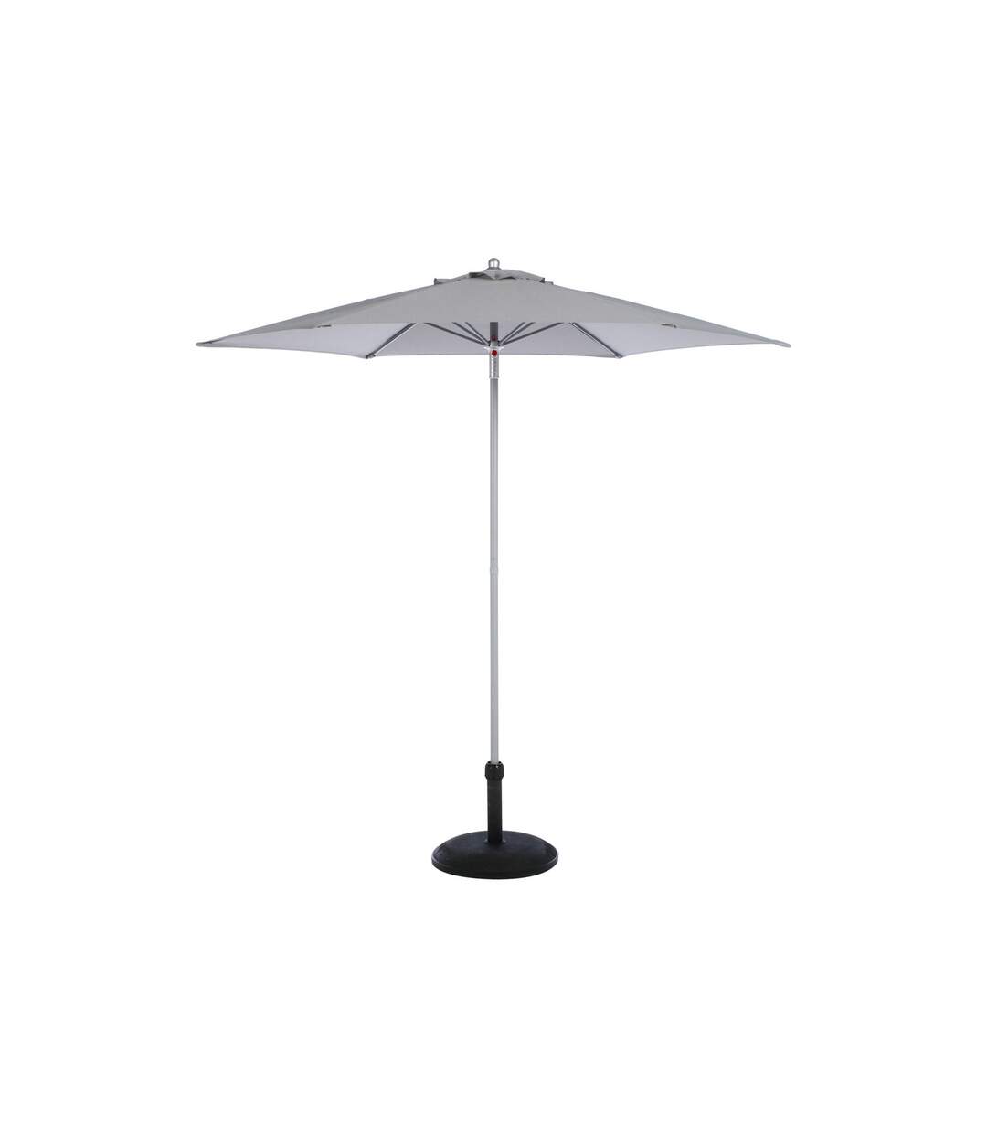 Parasol droit rond Anzio - Diam. 230 cm - Gris ardoise