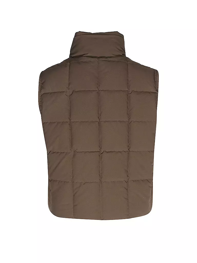 KARL KANI Steppgilet braun