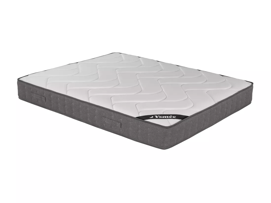 Matelas 180 x 200 cm ressorts ensachés 5 zones accueil mémoire de forme ép.23cm - BABYLONE de YSMÉE