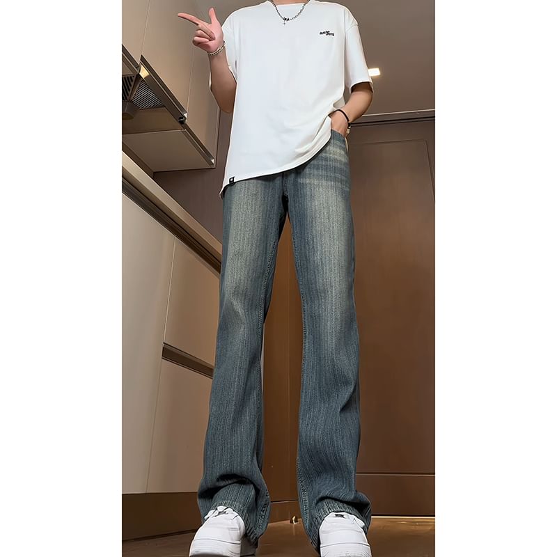 Giuliana - Mid Rise Washed Flared Jeans