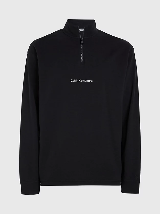 Camiseta de manga comprida com gola de zíper