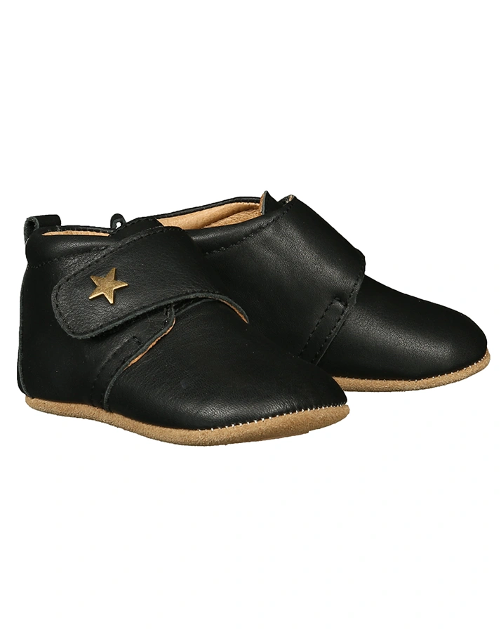 Hausschuhe VELCRO STAR in schwarz