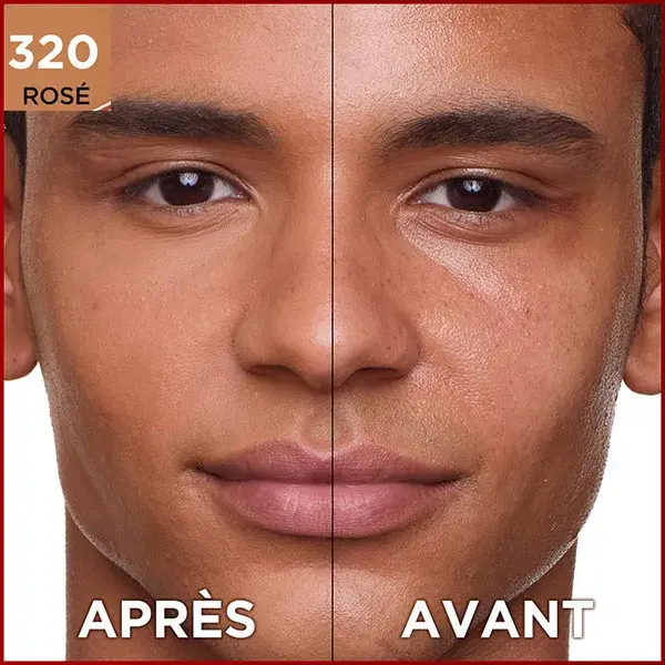 Base L'Oréal Paris Infallible 32h Matte Cover nº 320 com subtom rosado 30ml