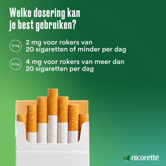 Nicorette suikervrij Kauwgom 30/105 stuks, 2 mg nicotine