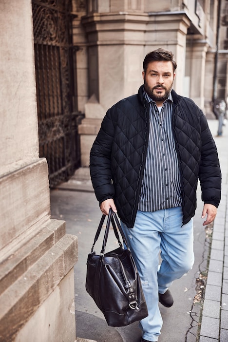 Men+ Streifenhemd, Langarm, Kentkragen, Comfort Fit, bis 8 XL