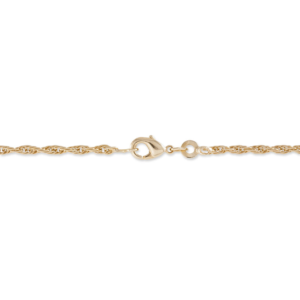 Bracelet Azelys Maille Corde Plaqué Or Jaune
