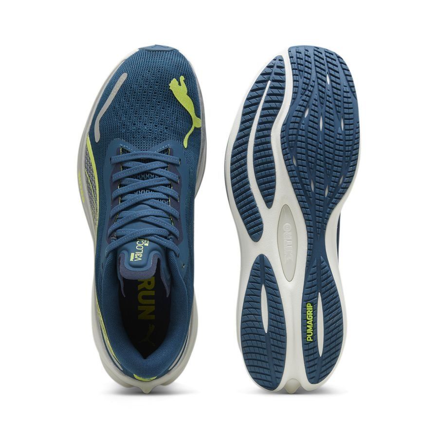 PUMA Velocity Nitro 3 Chaussures de Running - PUMA Navy/Light Green