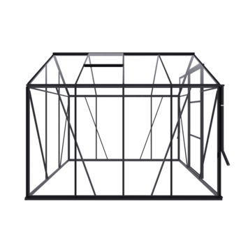 Royal Well Kate II kweekkas aluminium zwart 4,83 m²