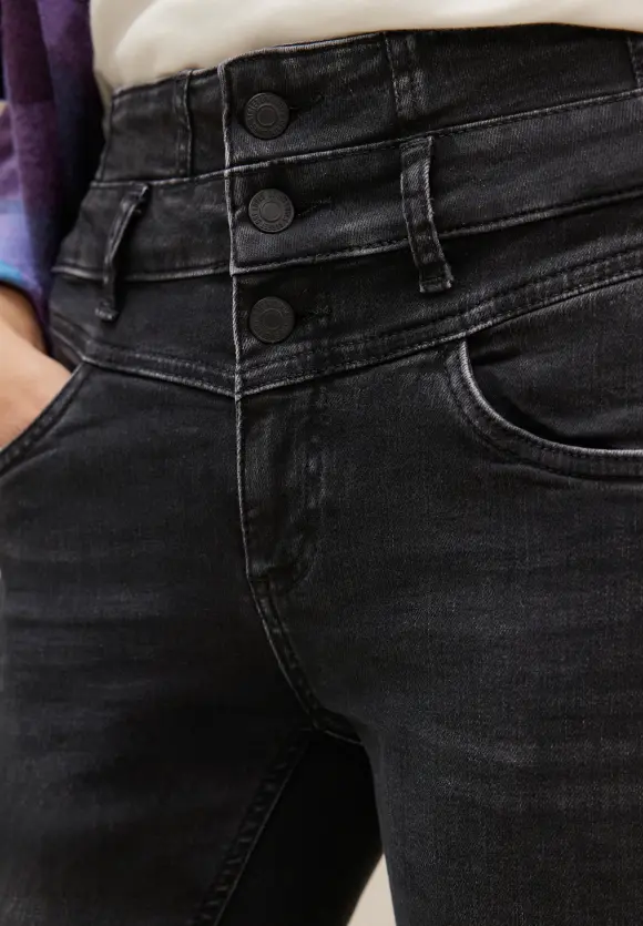 Slim Fit Jeans - soft black wash
